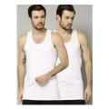 Pack of 2 White Vest Banyan Innerwear For Boys Mens Soft Comfortable Fabric-Durable. 