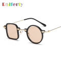 Ralferty Vintage Asymmetrical Sunglasses Women Men's Brand Designer Retro Sun Glasses Decorative Shades Round Square Eyewear. 