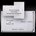 454 mm x 302 mm MDF Painting Panels - Pack of 4 - Substitute for Canvas - rslnStudio Craft Supplies. 