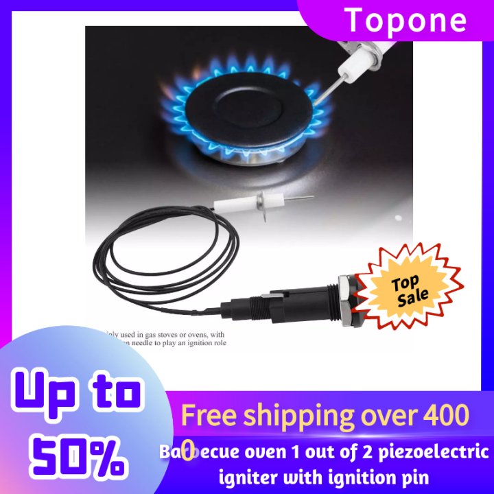 Kit De Encendido Piezoeléctrico Para Parrilla Y Estufa – 1 De 2 Salidas – Cable De 1000 Mm – Fácil Instalación