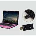 Pack Of 3 Mini External USB Sound Card 7.1 CH 3D Audio Adapter With 3.5mm Headset Jack For PC And Notebook. 