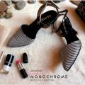 LACE UP Monochrome Heels - Shoes for Women. 