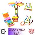 120/80/50 pcs Educational Toys Smart Stick Plastic Building Blocks Dream Colorful Activity Sticks Building Blocks Toys for kids. 