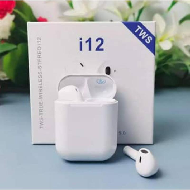 i7S Double and i12 Airpods Wireless Bluetooth Hand Free with Power