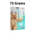 Maw and Paw Fluffy Treats 75 Grams Pack | Grain-Free Lickable Treats for Cats | Chicken | Beef | Salmon | Flavors | for Cats of all Breeds, Natural, Organic, feed, balanced diet for pet pets best feeds billi ki kitten top and high selling food for adults. 
