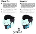 Beard Shaping Styling with Inbuilt Comb for Perfect Line up Edging Men. 