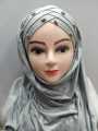 Cotton Turkish Ready To Wear Hijab with Pearl for girls | Hijab for womens | hijab for girls stylish | Soft & Comfortable Fabric-Multicolors-Adjustable Size | Scarf for girls | Scarf for womens. 