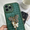 UCUC for Infinix Smart 5 X657 X657B X657C Back Cover Diamond Butterfly Leather Case Flannel Soft TPU Silicone Phone Case. 