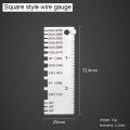 New Stainless Steel for Non-ferrous Wire and Metal Round Diameter Gage Thickness ruler 0.3125"-0.007" Scale Thickness Measuring Gauge. 
