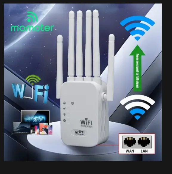 Wireless WiFi Extender 300Mbps – Long Range Signal Booster & Amplifier ...