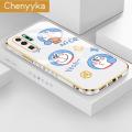 chenyyka For Huawei P30 Pro Case Cartoon Fashion Doraemon New Design Side Design Phone Cases Pattern Luxury Plating Casing Full Cover Camera Shockproof Protection SoftCases. 