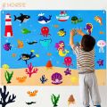 Felt Board Stories Set Montessori Ocean Farm Insect Animal Family Interactive Preschool Early Learning Toddlers Toys for Child BeginnerBer. 