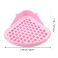 Rabbit Toilet Litter Tray,Small Animal Toilet Corner Potty, Pet Litter Trays Corner for Rabbit, (Pink). 