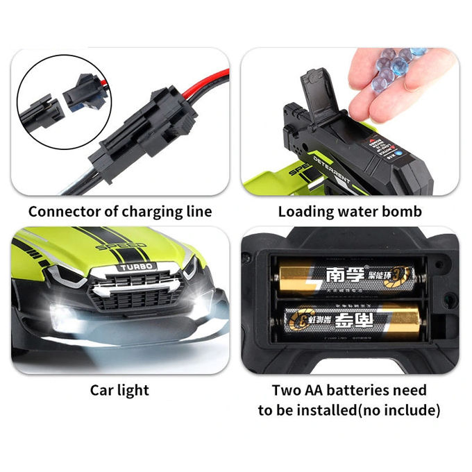 Remote%20Control%20Rechargeable%20Gel%20Blaster%20Ball%20Shooter%204%20Channel%20Car%20Toy%20Car%20With%201000%20Gel%20Balls%20-%208%20inches%20-%20Green%20-%20Image%205
