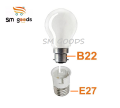 E27 to B22, Lamp Holder Converter, Screw to Pin. 