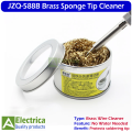 JZQ-588B Soldering Iron Tip Cleaner Metal Wire Brush Brass Sponge Lead-Free Cleaning Tool with Holder by Electrica. 