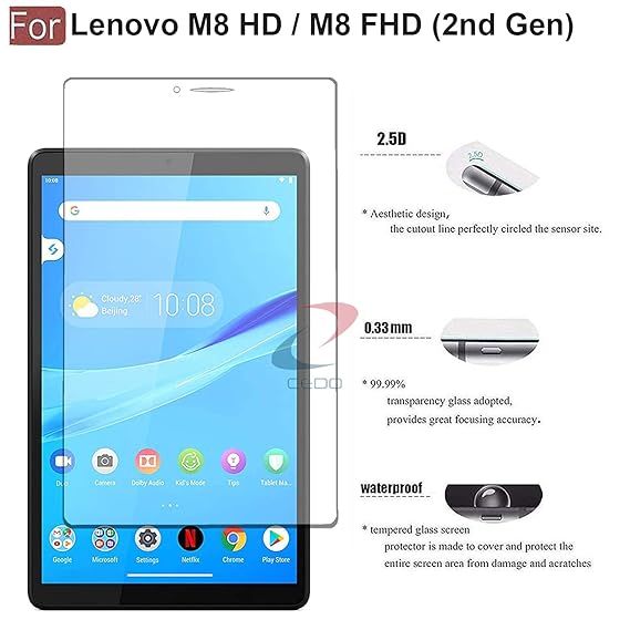 Tablet Screen Protector Tempered Glass Protector for Lenovo M8 HD FHD TB-8505 TB-8705 8'' tablet Tempered Glass Screen Protector