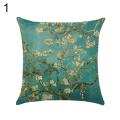 NYT Linen Flower Bird Tree Throw Pillow Case Cushion Cover Home Sofa Cafe Car Decor. 