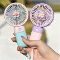 Mini Rechargeable Hand Fans-Fan Electric Portable Mini Desk Fan for Kids - Rechargeable USB Battery Fan- Handheld Fan with Adjustable Speed- Mini Fan with Stand. 