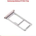 Samsung Galaxy S7 Single SIM Card Tray And Micro SD Card Slot Holder Sim tools - Silver,Black,Golden. 