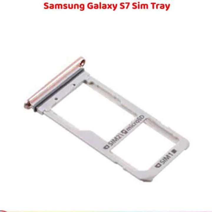Samsung Galaxy S7 Single SIM Card Tray And Micro SD Card Slot Holder Sim tools - Silver,Black,Golden