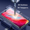 3 in 1 Infinix Hot 50 Pro Acrylic Phone Case For Infinix Hot 50 Hot 50i 40i 40 Pro Casing With Magnetic Wireless Charging Sticker +Full Coverage Tempered Glass Screen Protector. 
