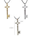 Attack On Titan Necklace Eren Key Shingeki No Kyojin Pendant Fashion Vintage Retro Anime Jewelry For Men Cosplay Wholesale. 