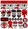 21 reflector new sticker design for BIKE CAR CYCLE MOBILE. 