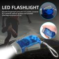 Home Camping Lamp Hand Pressing Torch Light Dynamo Crank Flashlight. 