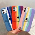 Rainbow Case For Apple iPhone Xs max Soft Silicon Back Cover (Rainbow). 