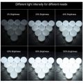 3 Colour Changing Light Adjustable Mode Vanity Light Bathroom Washroom Dressing Room Table Makeup Mirror 10 Adhesive Led Light Bulbs. 