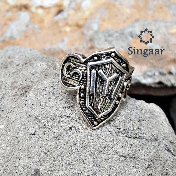 Silver IYI Ertugrul Kayi Tribe Ring for Boys