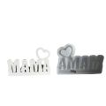 MAMA Ornament Silicone Mold Mother's Day Plug-in Candle Holder Aroma Plaster Mould Molds for Concrete. 