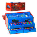 54 Pcs Coloring kit box, Big Size Caryons, Water Color, Girls and Boys character, School stationary. 