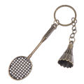 Metal Badminton Racket Keychain Mini Keychain For Car Sports key Ring Gifts MJ. 