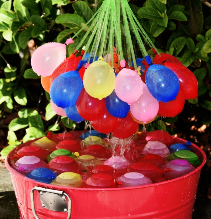 Water Balloon Pack Of 111 Balloons - Instant Water Balloons – Multi (3 bunches – 111 Total Water Balloons)