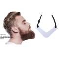 1PCS Neck Styler Nape And Beard Style Ruler Chin Beard Trimming Board Men's Beard Contour Styling Tool Chin Beard Trimming TSLM1. 