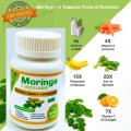 Moringa Oleifera Extract 60 cap.lab tested approved.100% Natural Organic moringa cap-Pack of 1 Bottles/premium green superfood. 