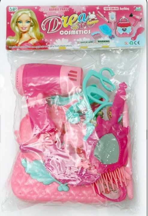 Beauty Salon Play Set With Styling Doll Head - Makeup & Hair Styling Toys For Girls 3-6 Years