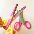 6 PCS Paper Cut Wave Edge Craft Scissors Set DIY Album Tools Manual Safe Child Scissors Handmade Paper-cut Lace Scissors Set. 