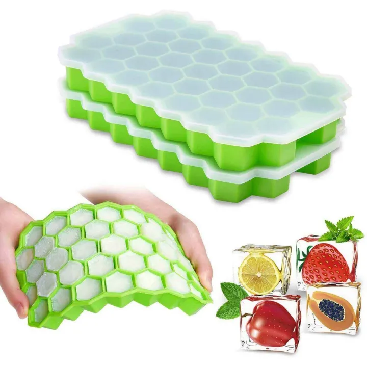 1%20%20Ice%20Tray%20Easy%20Push%20Pop%20Out%20Square%20Silicon%20Ice%20Cubes%20Tray%20Honeycomb%20Shape%20Silicone%20Ice%20Cube%20Molds%20with%20Lid%20Flexible%20Tray%20for%20Refrigerator%20And%20Freezer%20-%20Image%202