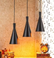 New 3in1 Cone Shaped Hanging Lamp in Round Base | Ceiling Light | Hanging Light | Pendant Lamps | Fancy Light | Indoor Lighting | Outdoor Lighting | For Home, Offices, Restaurants, Bedroom, Kitchen, T.V Lounge, Hotels and Villas.. 