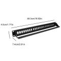 19Inch 24 Port Mountable Data Patch Panel CAT6 Network Cable Rack(Not Include Modules). 
