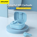 Awei T36 TWS Earbuds With 5 Hours Playtime, Bluetooth V5.3, Zero Delay, Bass Sound. 
