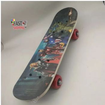 Spider Man Skateboards Pure Wood Skate Board with Special Wheels for Adult Large 23" length