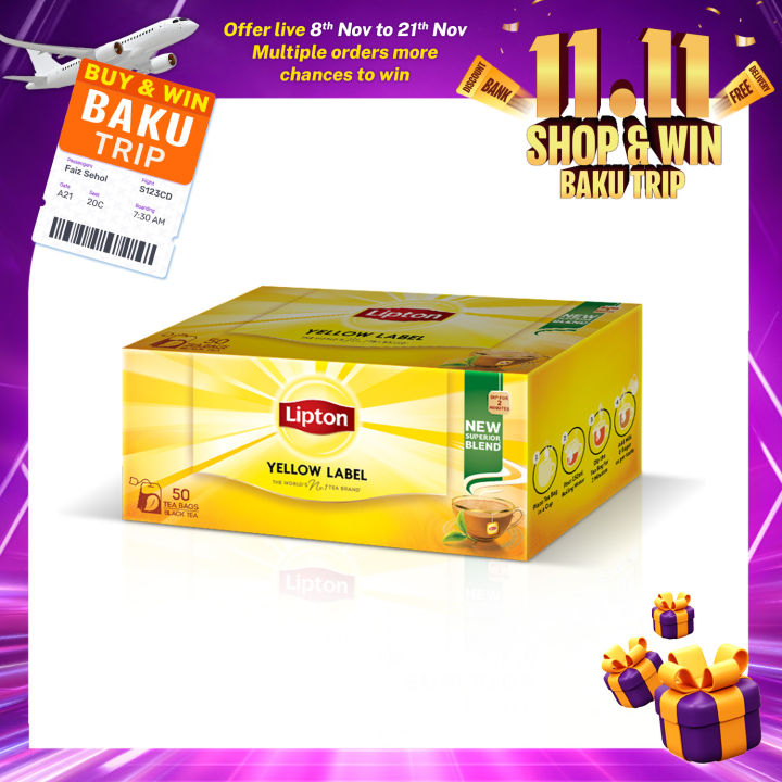 Lipton Yellow Label Tea Bags 50s