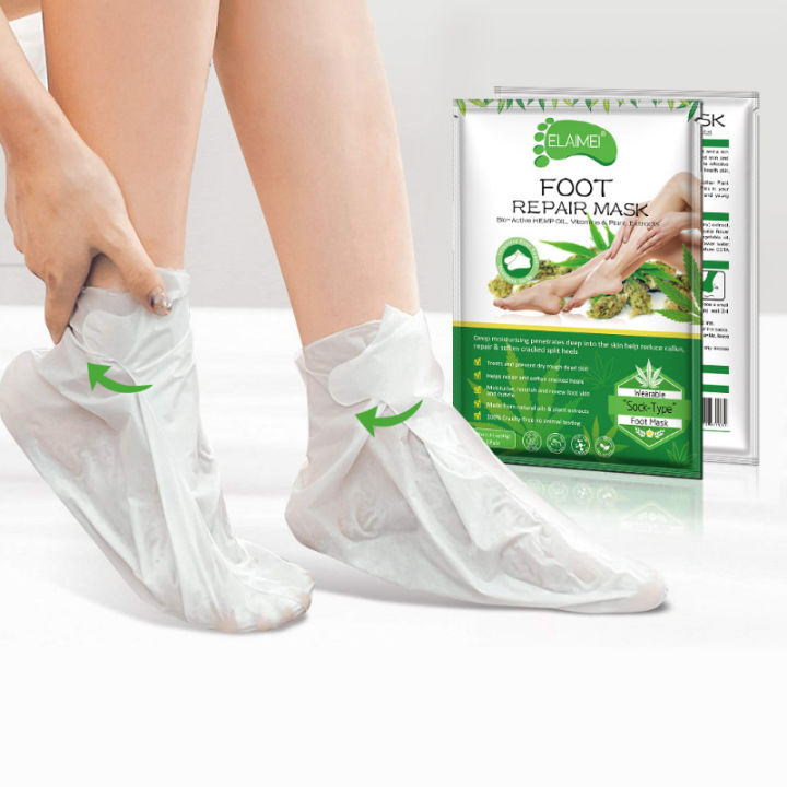 2PCS Exfoliating Foot Mask Socks For Pedicure Socks For Feet Peeling Baby Foot Mask Health Care Skin Care Feet Dead Skin Removal