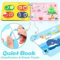 Montessori Quiet Busy Book for Toddlers – 12 Theme Learning Activity Book for Kids | Educational Sticker Book for Baby Early Development, Preschool & Homeschooling. 