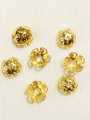 100/150 pcs 9.5, 5mm, 4mm Golden Metal Bead Caps for Jewellery Making, DIY Tussles, Crafting. 