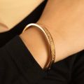 Bracelet - Ayat-ul-Kursi Cuff Bracelet - Islamic Jewelry Featuring Sacred Ayatul Kursi Engraving - Adjustable, Elegant and Durable Cuff - Bracelet for Girls & Boys. 